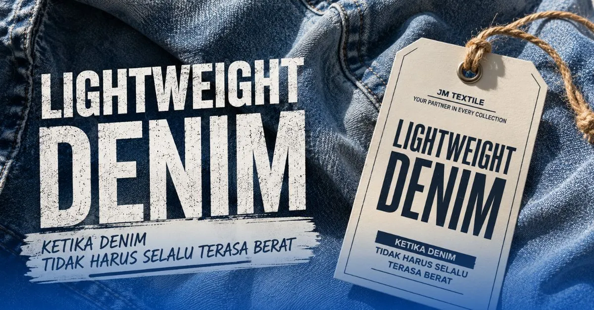 Lightweight Denim: Ketika Denim Tidak Harus Selalu Terasa Berat