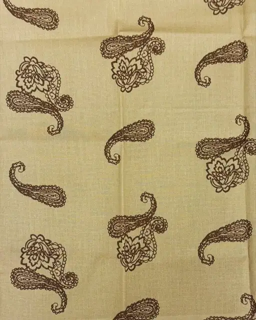 Kain Printing Paisley, Jeans Print