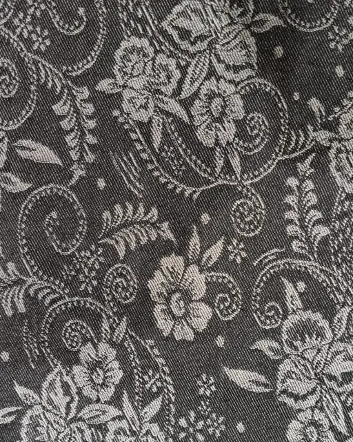 Kain Vintage Rose, Jeans Print