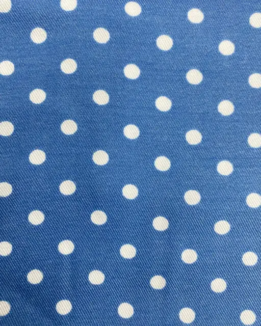 Kain Jeans Mini Polka, Jeans Print